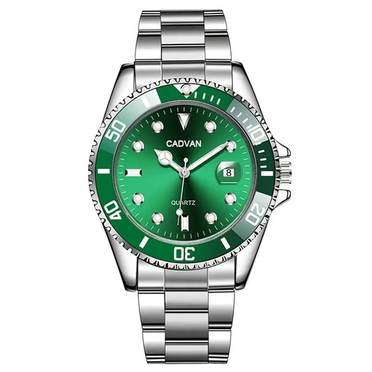 Fashion Watch Casual Clock Montre Homme Business Men Quartz Watch Calendar Green Water Wok Ghost Sport Men Wristwatch