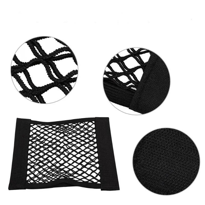 Car Accessories Organizer Net Mesh Seat Elastic Magic Storage For Baseus Car Stuff Byd Rav4 2023 Accessories Xc60