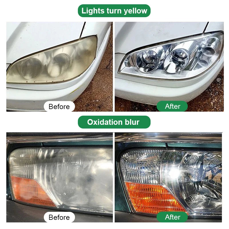 Car Headlight Restoration Polishing Kits Scratch Remover Repair Cleaning Paste Headlight Renewal Polish And Maintenance Liquid