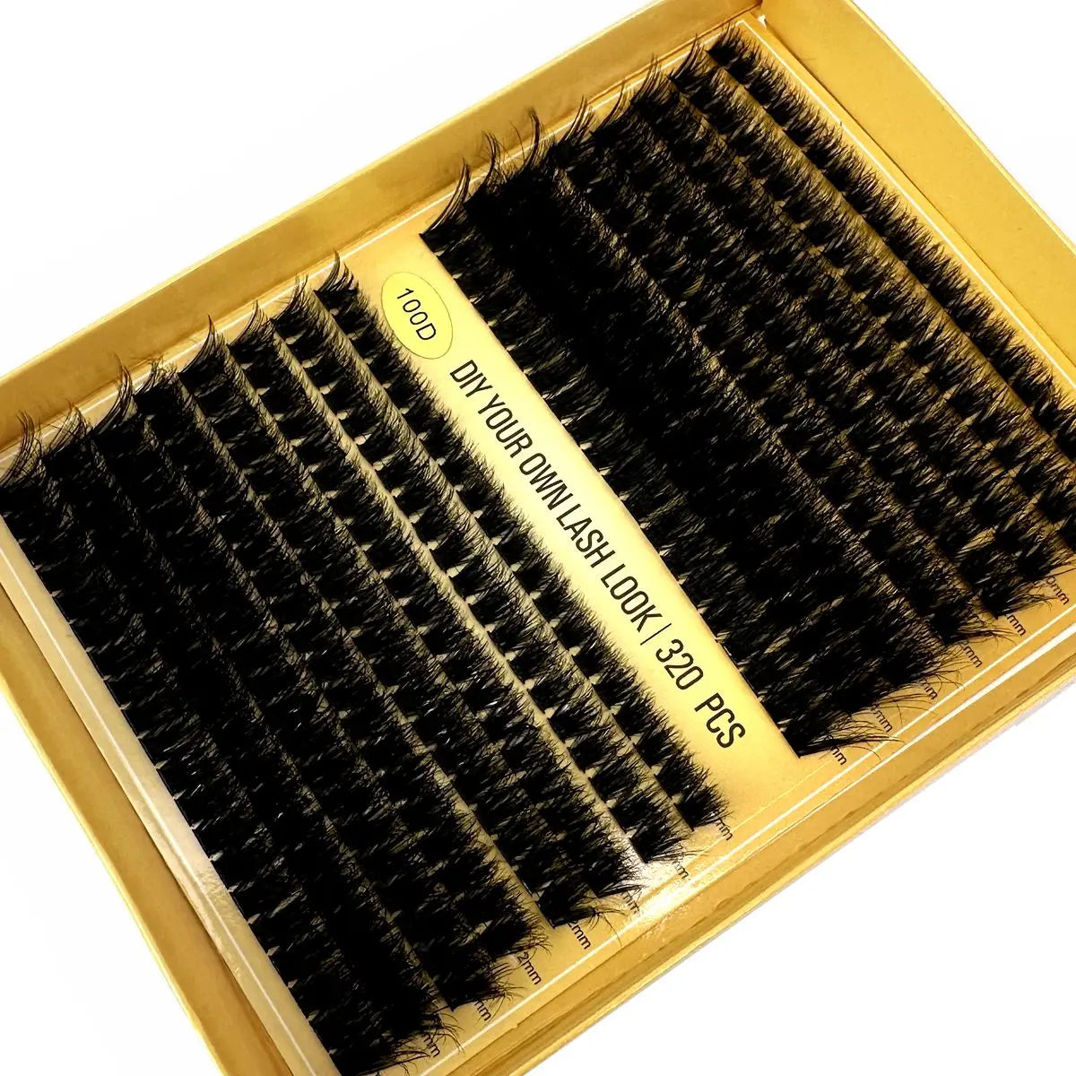 320 Bundles 60D/80D/100D Cluster Eyelash Extension Thick Style Individual Eyelashes Handmade Eyelash Bundles 5D Fluffy Mink Lash