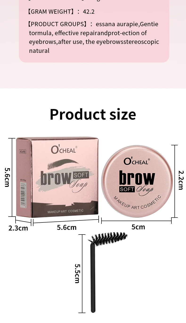 Eyebrow Styling Cream Waterproof 3D Quick-drying Makeup Eyebrow Sculpt Soap Natural Wild Brow Pomade Setting Gel Wax Cosmetics