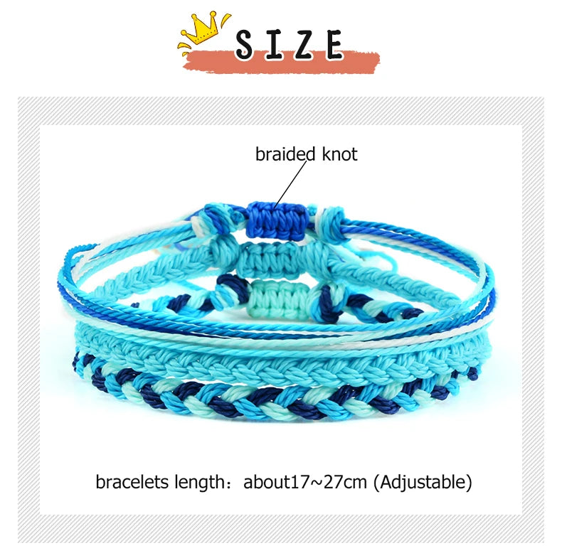 3Pcs/set Multi Color Tibetan Buddhist Bracelet Women Men Lucky Charm Adjustable Yoga Braided Rope Bracelets Friendship Jewelry