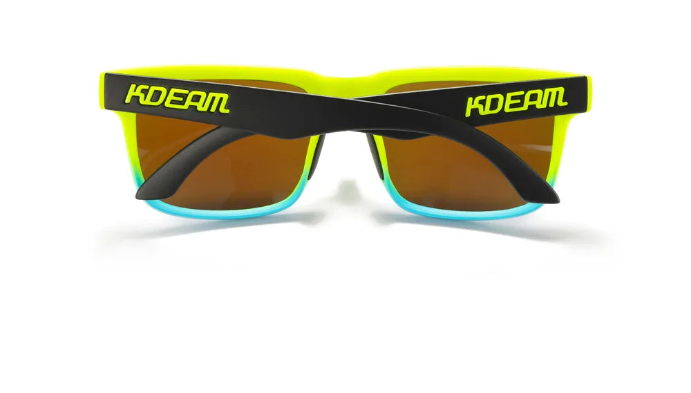 2024 Kdeam Original Brand Design Polarized Sunglasses for Women/Men Green Frame Lenses Fashion Unisex Trendy Outdoor Eyewear