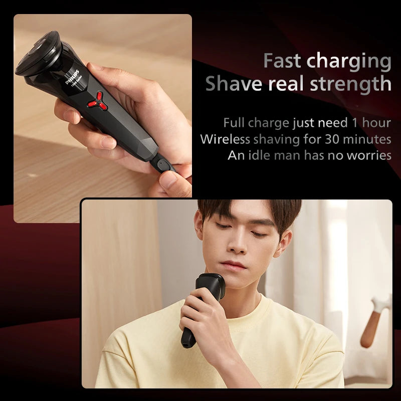 PHILIPS S1113 Best-selling Electric Shaver USB Interface Men Recommend Trend Portable Full-body Water-washed Razor