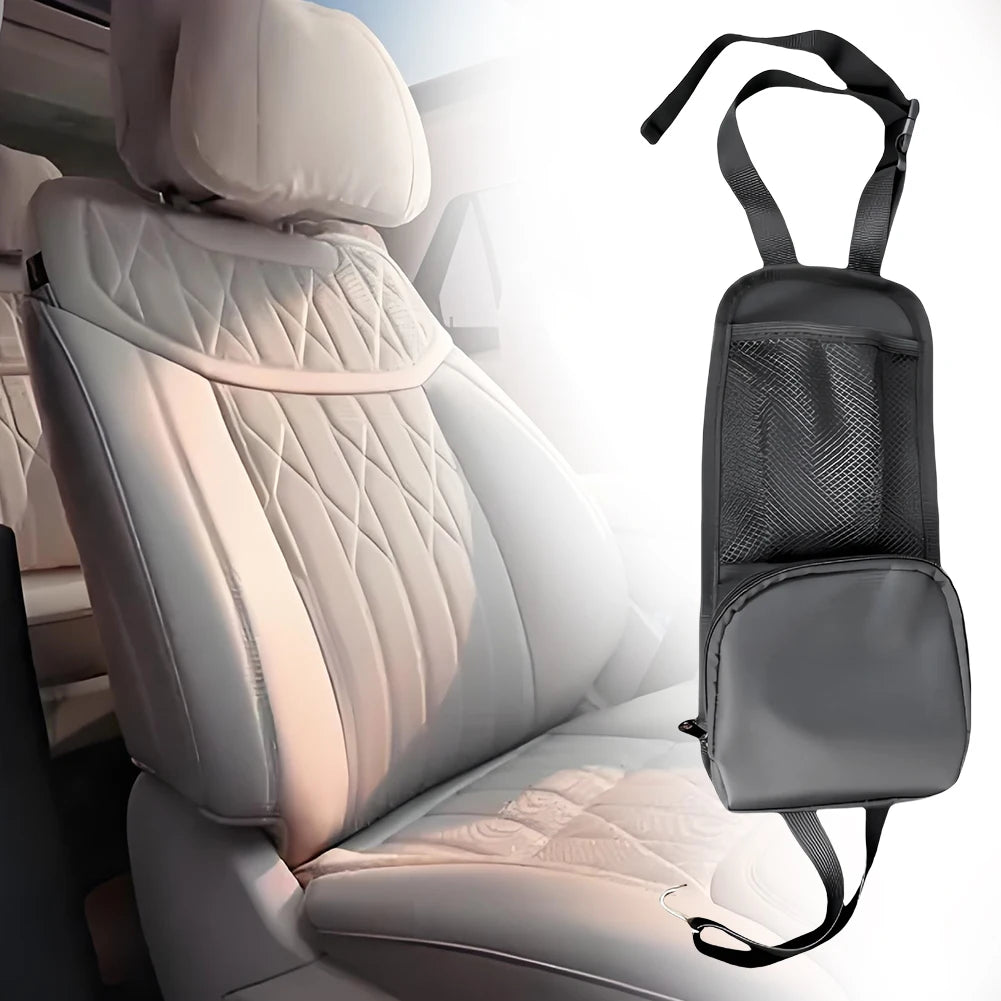 Phones Drink Sunglasses Stuff Holder Car Seat Storage Hanging Bag with Mesh Pocket Two Pockets Drink Holder for Cars SUVs Trucks