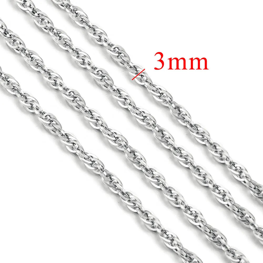 1 Meter Stainless Steel Large Heavy Chunky Hip Hop Punk Link Gold Color Chains DIY Jewelry Materials Handmade Necklace Bracelet