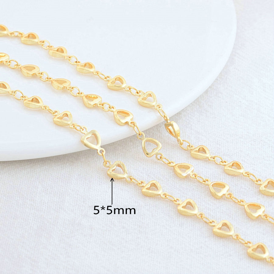 14K Gold Color Plated Brass Round Star Link Chains Necklace Chains High Quality Jewelry Accessories