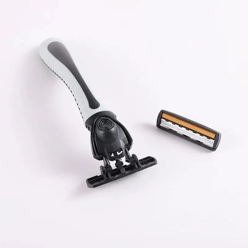 Shaver Brand New Design Men Razor Shaving Three Layer Shaver Reusable Razor Imported Blade Multi Tool Head Replace