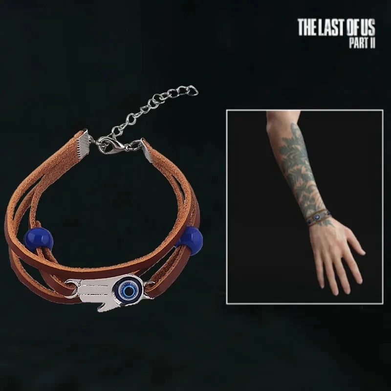 Game The Last of Us 2 Part II Bracelet Ellie Dina Bracelet Devil's Eye Blue Bead Bracelets Handmade Jewelry Accessories For Fans