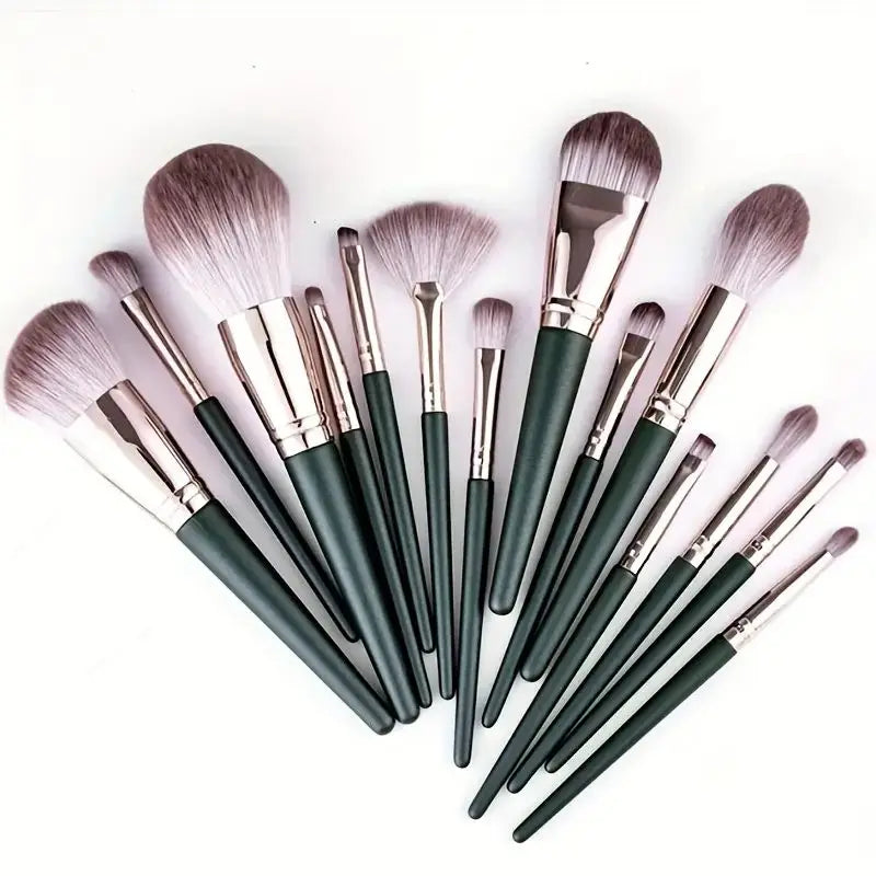 14Pcs Makeup Brushes Set Large Fluffy Soft Eye Shadow Foundation Brush Women Cosmetic Powder Blush Blending Beauty Make Up Tools