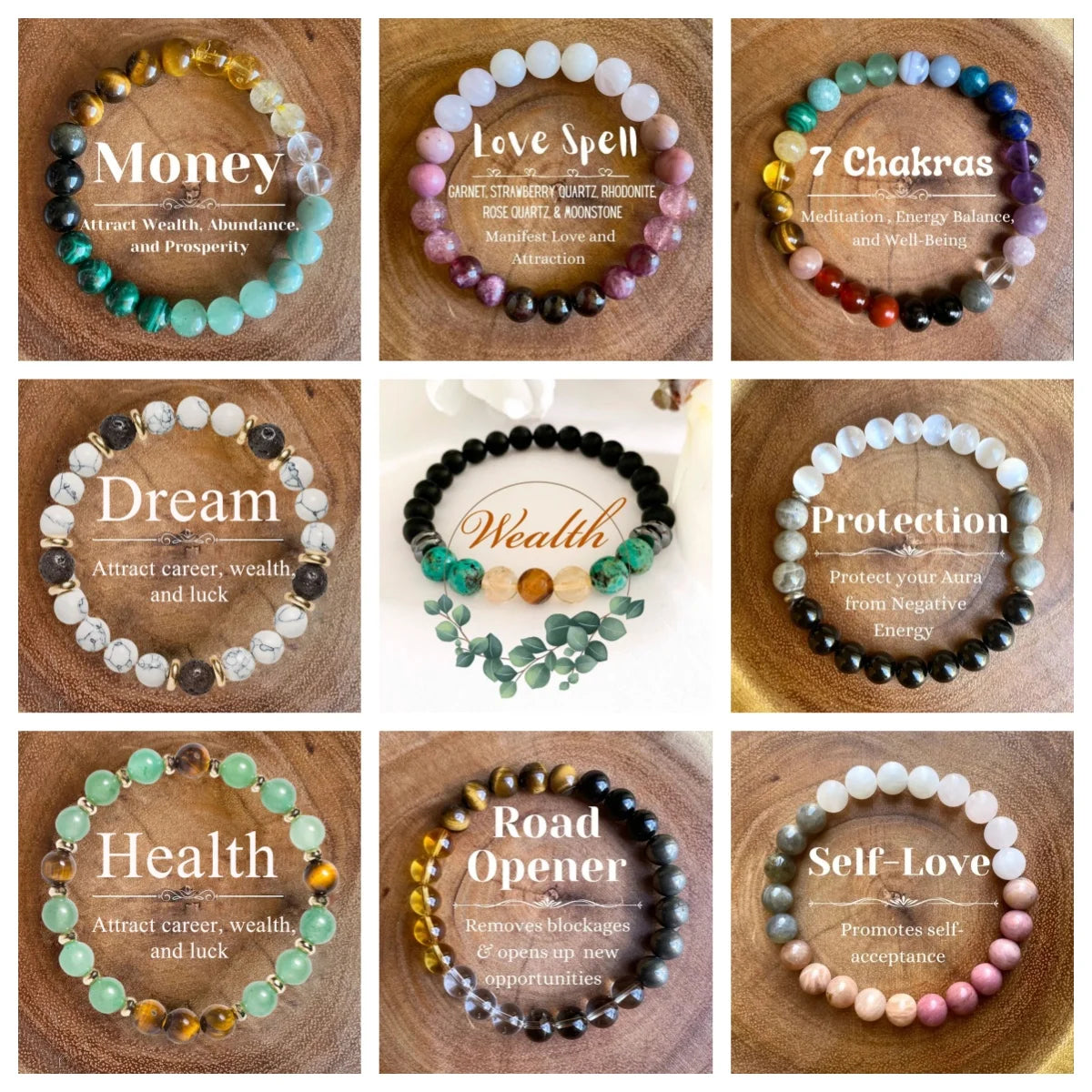 1 Pc Fashion High end Handmade Color Natural Stone Beaded Bracelet Men Women Birthday Party Jewelry Accessories Gifts