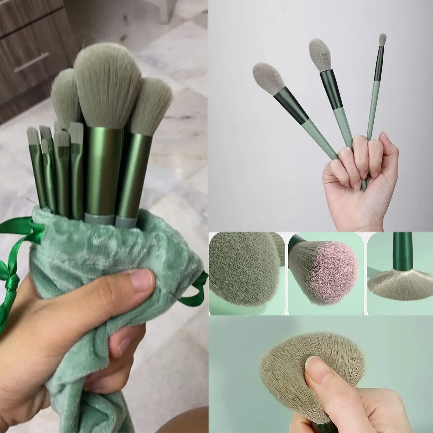 Makeup Brush 13pcs Soft Fluffy Brushes Set Cosmetic Sponge Makeup Brush Cleaning Box Beauty Tool Eyeshadow Professional Blush