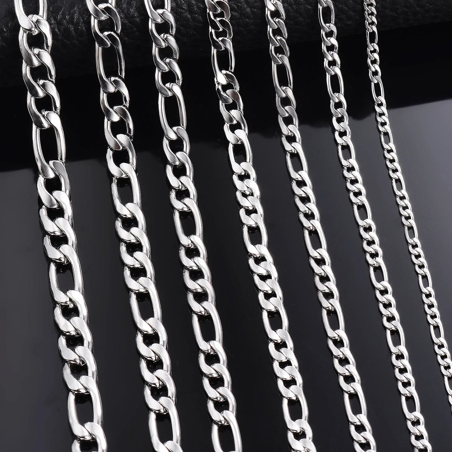 Wholesale 925 Sterling Silver Necklace 2-12mm Width 40-75cm Long Chain Lobster Clasp Men and Women Engagement Jewelry