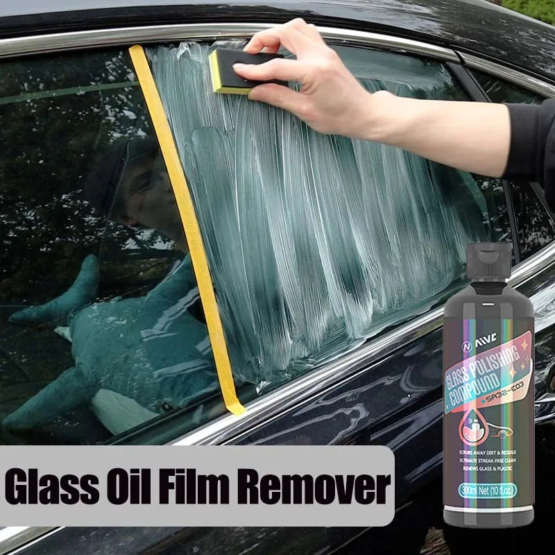 Car Glass Oil Film Remover Aivc  Glass Polishing Compound Windshield Cleaner Car Glass Polishing Clear Window Auto Detailing