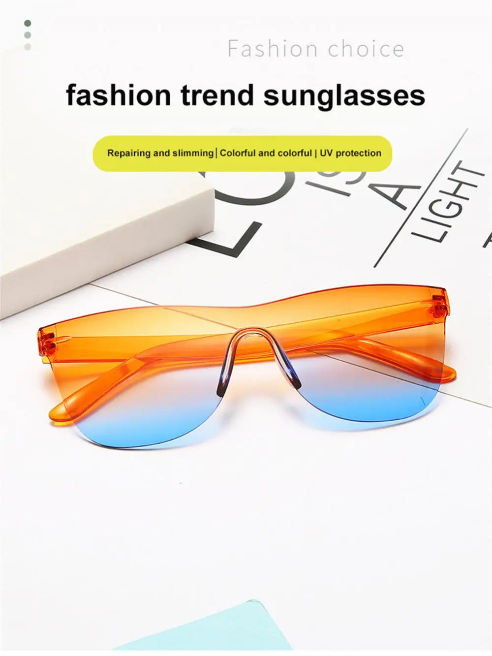 Gradient Sunglasses Eyes Polarized Eyewear For Women Men Pc Driving Sunglasses Outdoor Oversized Shades Oculos De Sol