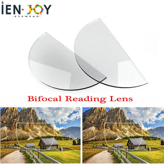 IENJOY 2pcs Liquid Silicone Bifocal Reading Lens Stick-on Presbyopic Lenses Magnification Reusable Bifocal Lenses 1.0 2.0 3.0