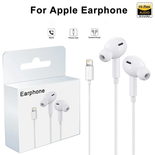 For Apple Headphones For iPhone 15 14 13 12 11 Pro Max X 8 Plus Earphones Bluetooth Wired Earbuds Accessories