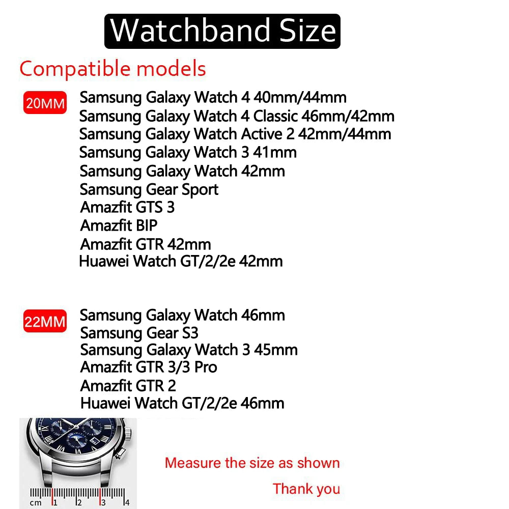 22mm 20mm band for Samsung Galaxy Watch 46mm/Huawei Watch GT 2/2e/Amazfit GTR 47mm for Samsung Sport Silicone Bracelet wristband