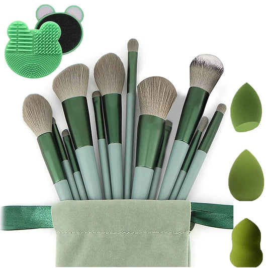 Makeup Brush 13pcs Soft Fluffy Brushes Set Cosmetic Sponge Makeup Brush Cleaning Box Beauty Tool Eyeshadow Professional Blush