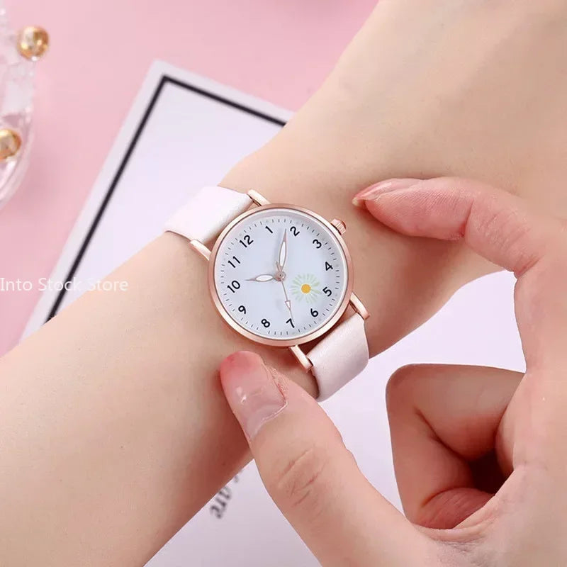 Luxury Watches for Women Luminous Retro Female Watch Ladies Belt Back Light Leather Strap Quartz Wristwatches Montre Femme