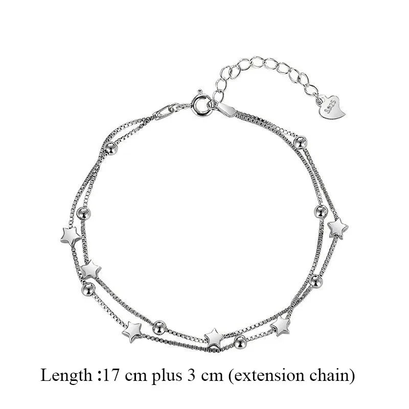 925 Sterling Silver Bracelet Woman Vintage Luxury Original Jewelry Accessories Fashion Designer Party Wedding Jewelry Gifts 2023