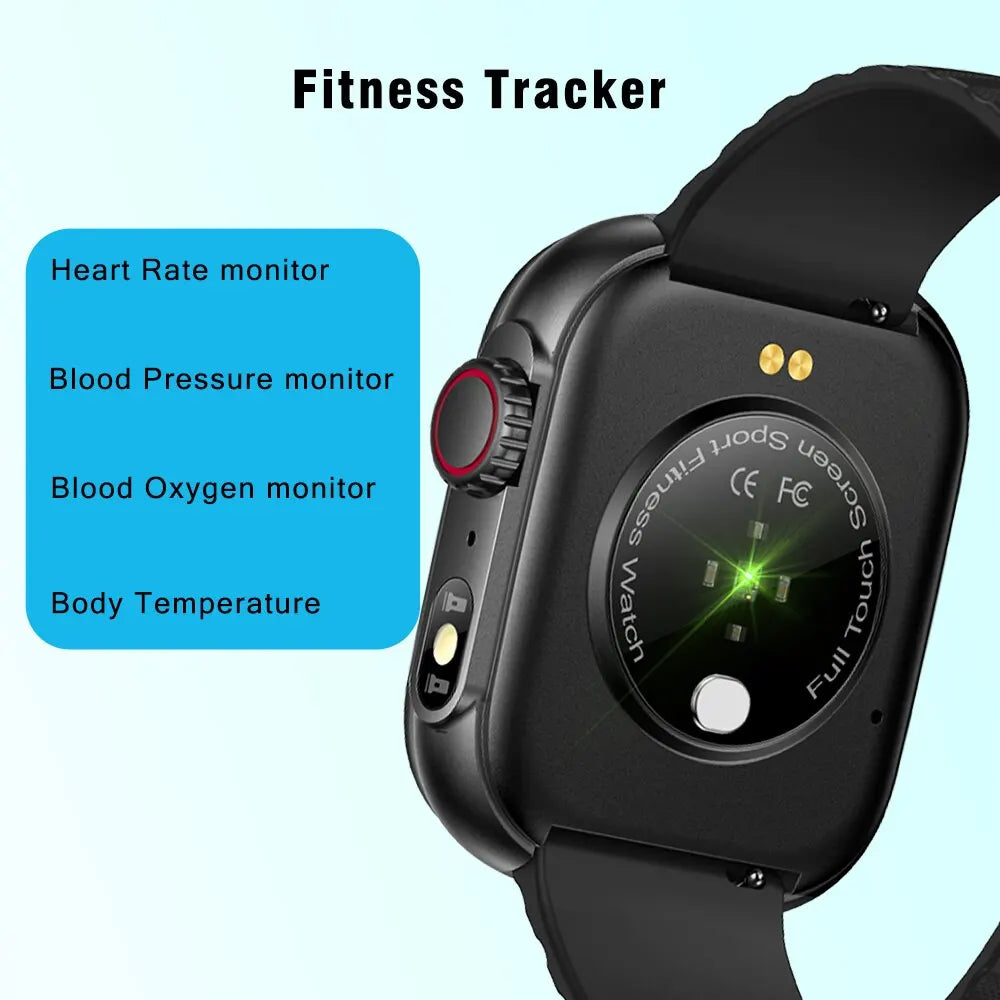 New in Smart Watches Men Women LED Flashlight 100+ Sport Modes Fitness Tracker Body Temperature 2.01” Screen Smartwatch Men Wome