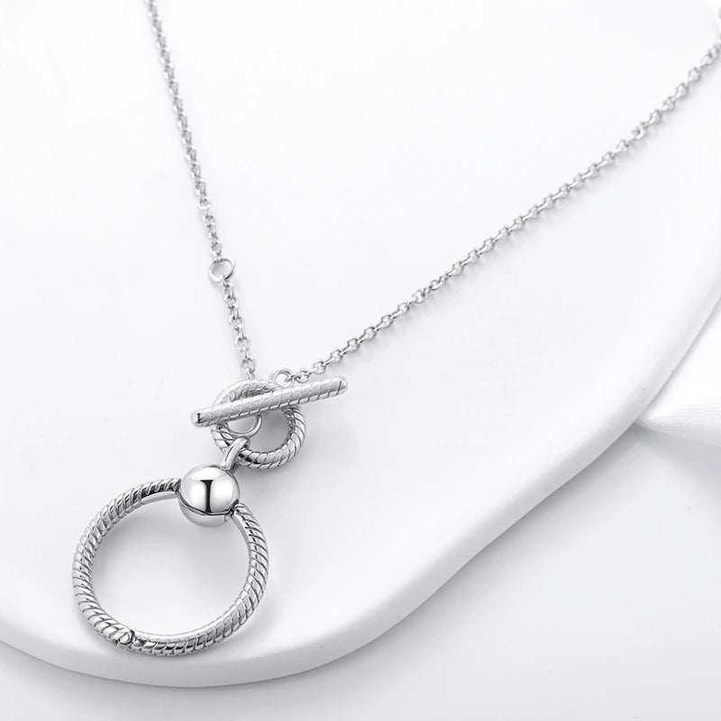 Original 925 Sterling Silver Necklace For Women Class Style Heart Shape Romantic Style High Quality Women Necklace Jewelry Gift