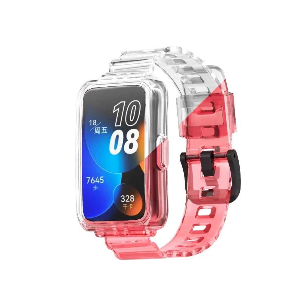 TPU Strap For Huawei Band 9 8 7 6 Accessories Replaceable Bracelet Transparent Color Chang Wristband for Huawei Band 6/7/8/9