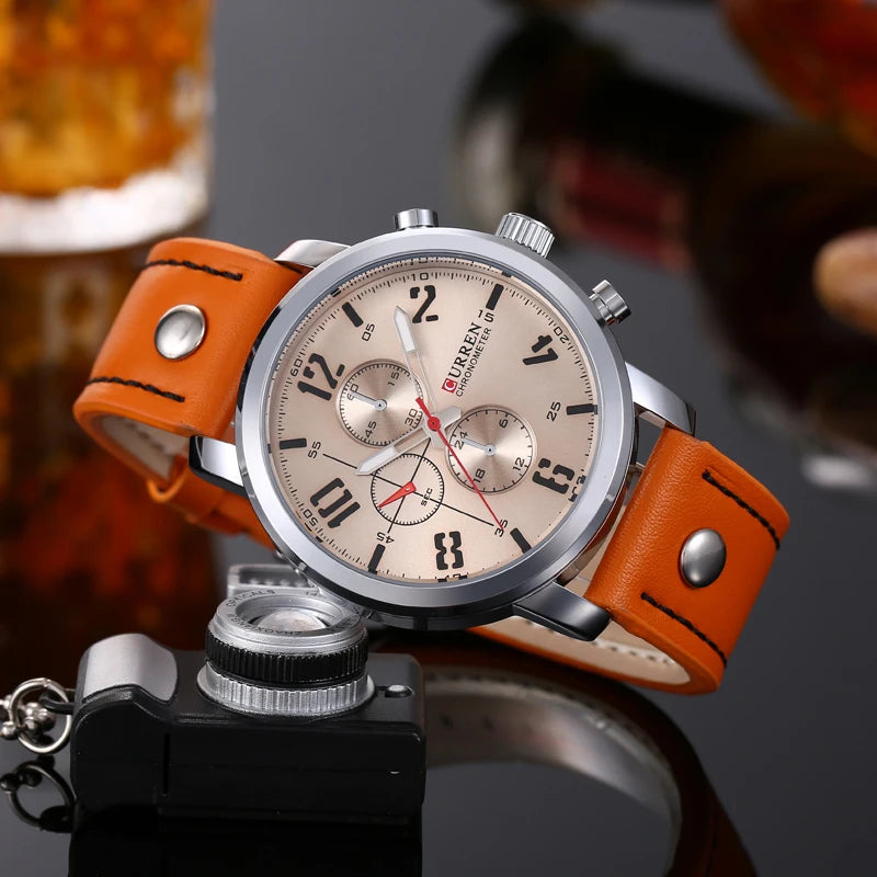 Curren Top Brand Factory Men's Watches Luxury Fashion&Casual Business Quartz Watch Date Wristwatch for men Relogio Masculino