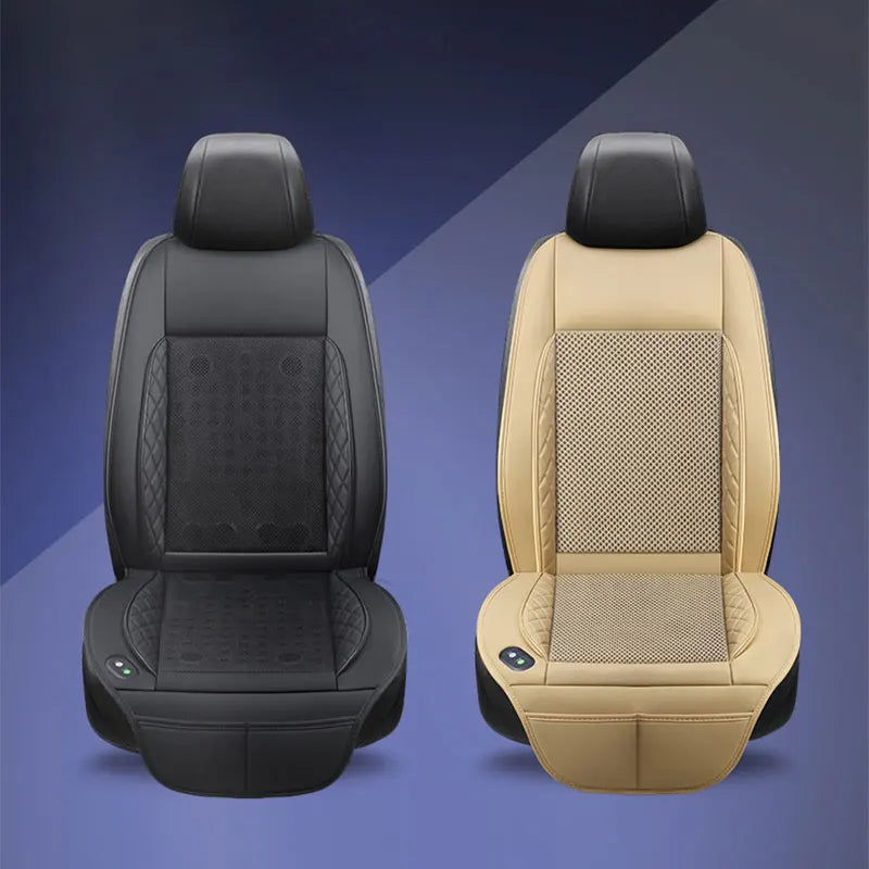 DC 12V 3D Spacer Car Summer Cool Air Seat Cushion With 8Fan16Fan Fast Blowing Ventilation Seat Cooling Pat Refrigerated Seat