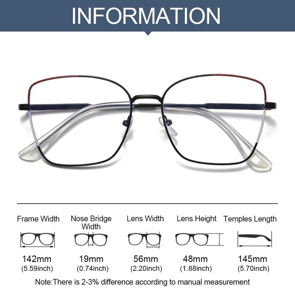 Blue Light Blocking Women Designers Eyeglasses Optical Spectacle Computer Eye Protection Glass Fashion Eyewear