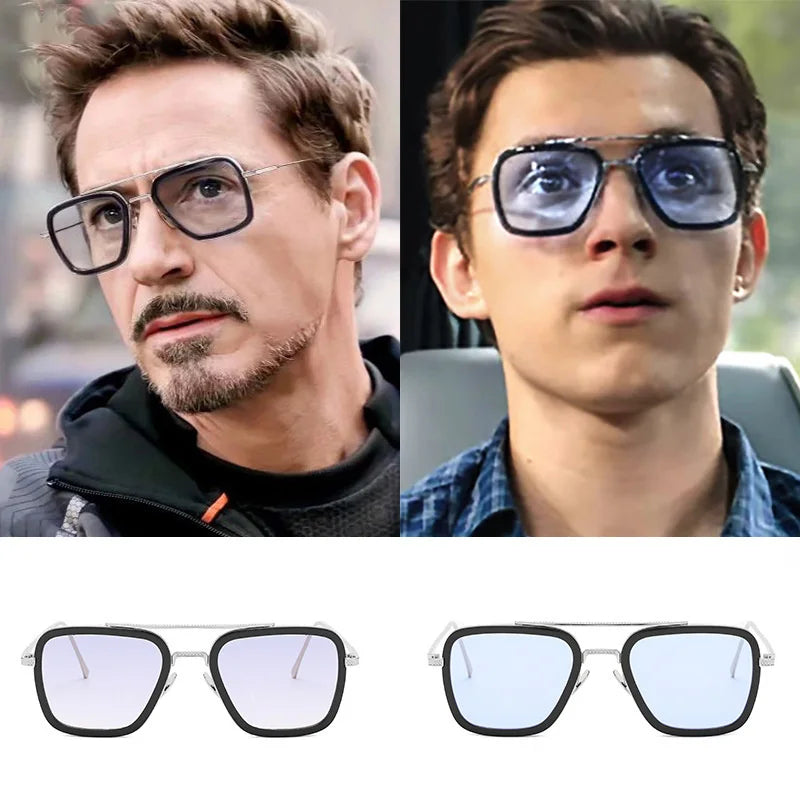 Tony Stark Glasses Men Women Sunglasses Iron man Eyewear Steampunk Sun Glasses Male Goggles