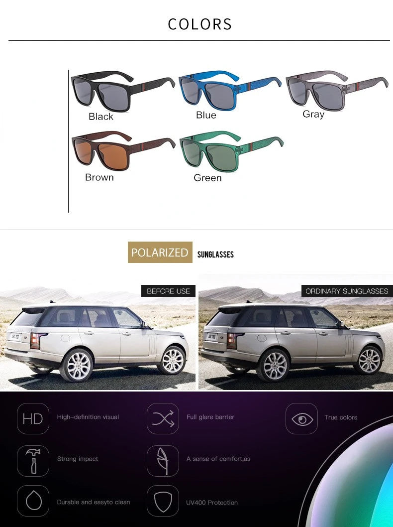 2024 New Men's Polarized Sunglasses Trend Outdoor Leisure Driving Sunglasses Fashion