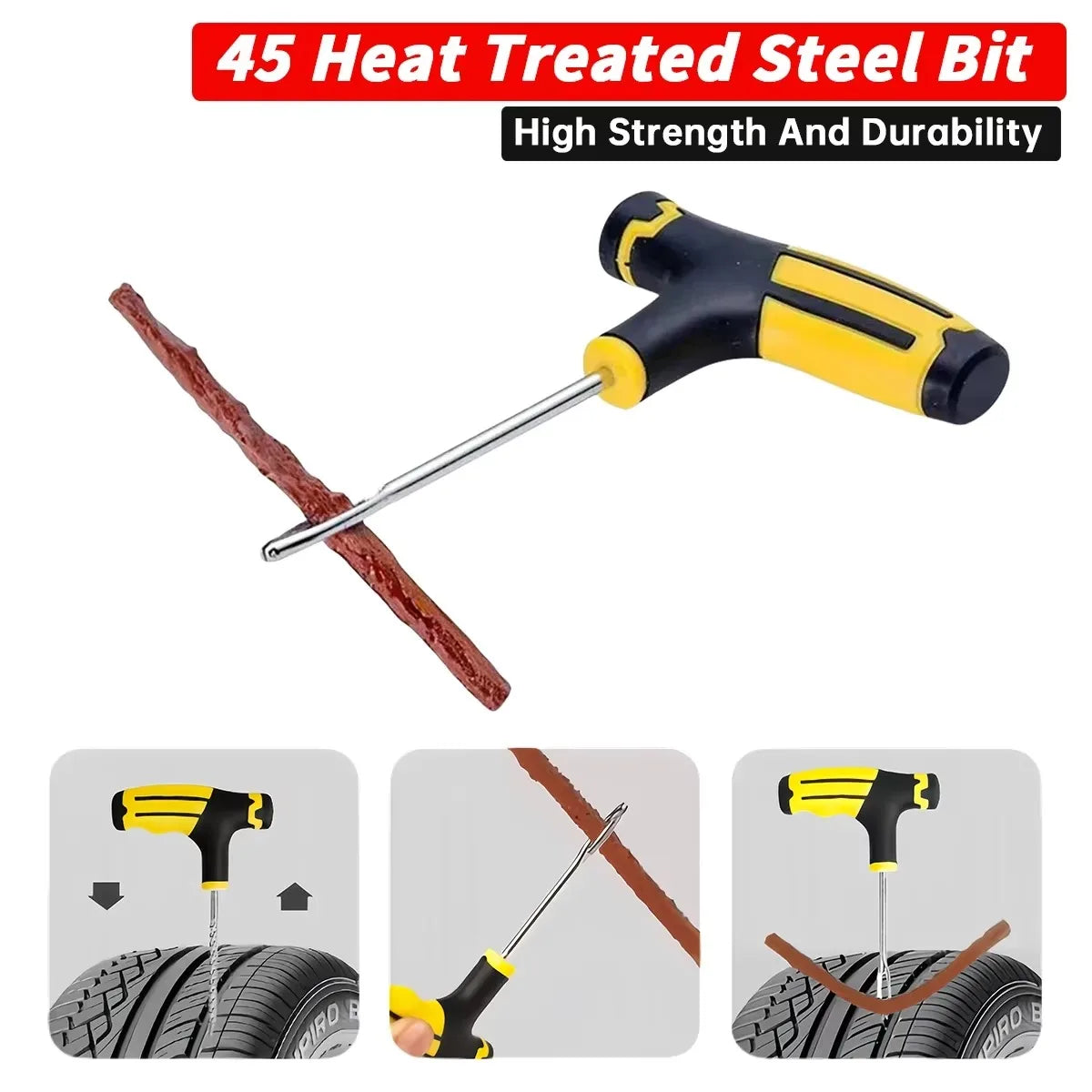 Car Tire Repair Kit Puncture Plug Tools Tyre Puncture Emergency for Tire Strips Stirring Glue Repair Tool Kit Car Accessories