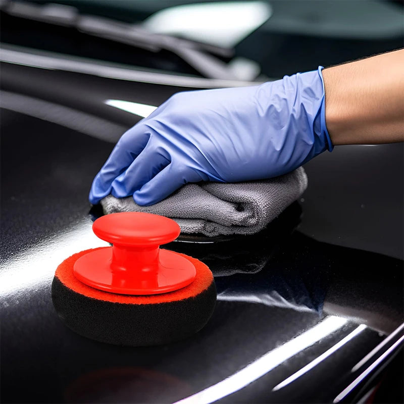 1PCS Foam Car Wax Applicator Pad Hand Polisher Car Wax Sealing Glaze Car Beauty Wax Mall Sponge Polisher Accessories