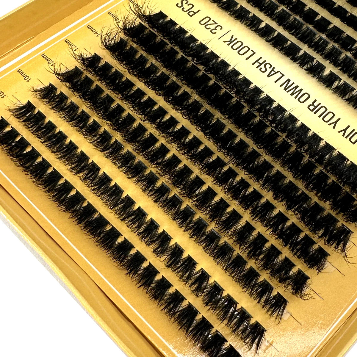 320 Bundles 60D/80D/100D Cluster Eyelash Extension Thick Style Individual Eyelashes Handmade Eyelash Bundles 5D Fluffy Mink Lash