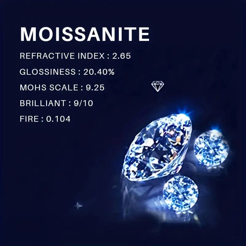 1Carats Moissanite Ring 925 Sterling Silver For Man and Women Suitable For Daily Wear and Gift For Engagement Wedding Ring