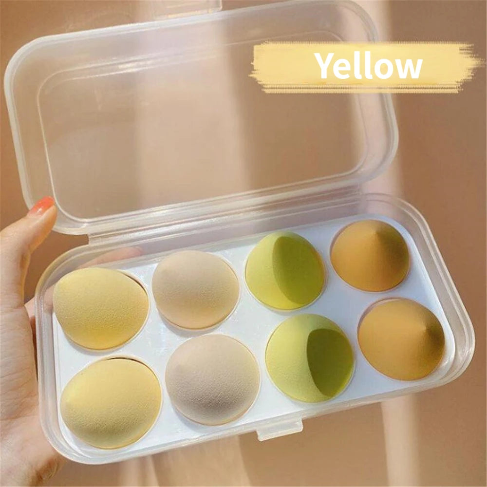 4/8pcs Makeup Sponge Blender Beauty Egg Cosmetic Puff Soft Foundation Sponges Powder Puff Women Make Up Accessories Beauty Tools