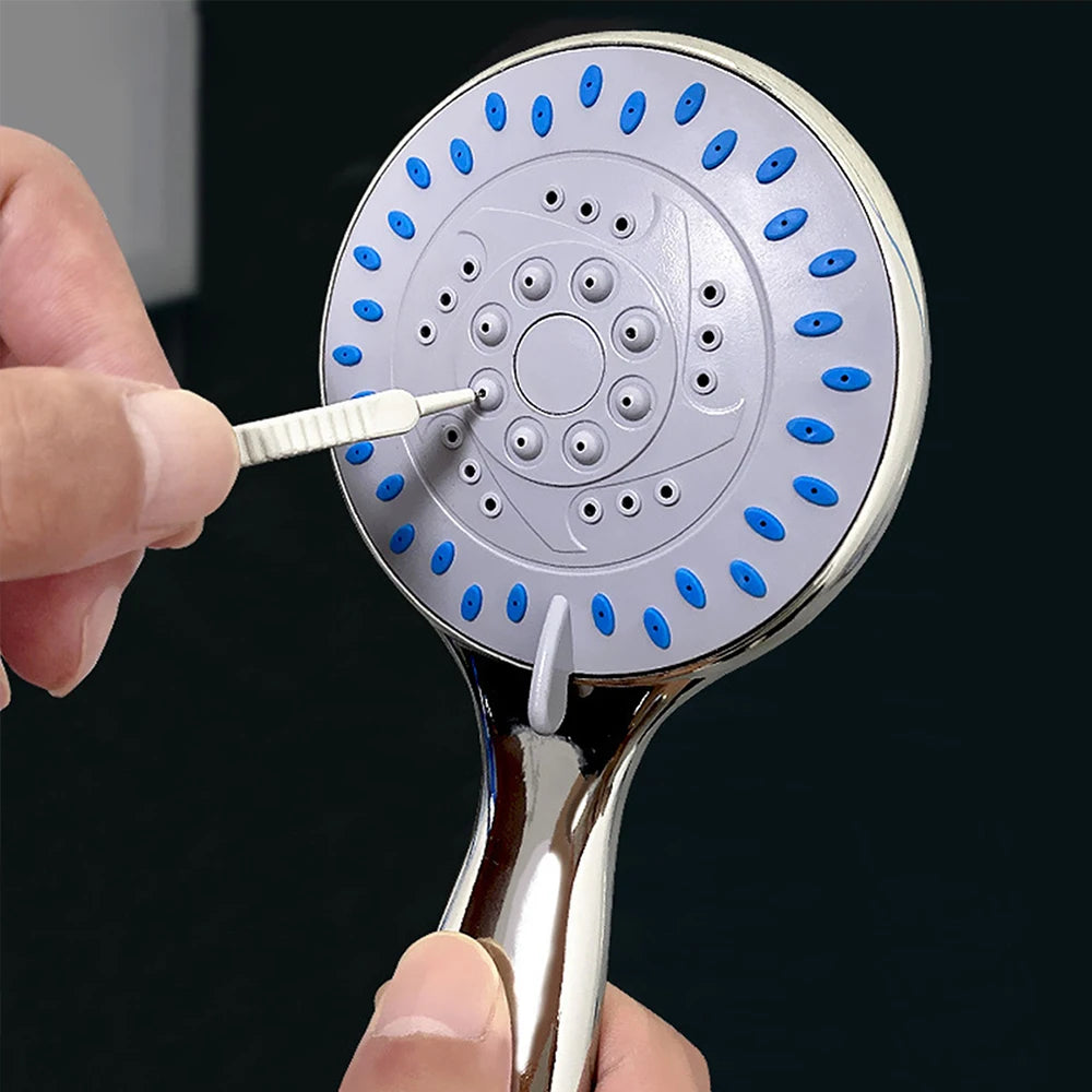 10/60Pcs Mini Shower Head Cleaning Brush Head Anti-clogging Mobile Phone Hole Pore Gap Keyboard Nylon Cleaning Brush