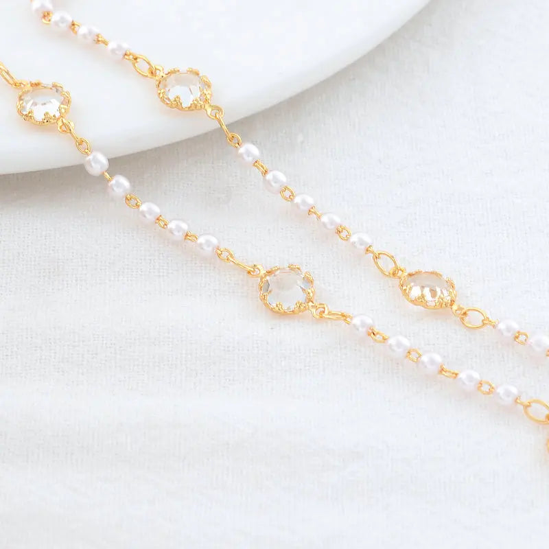 14K Gold Color Plated Brass Round Star Link Chains Necklace Chains High Quality Jewelry Accessories