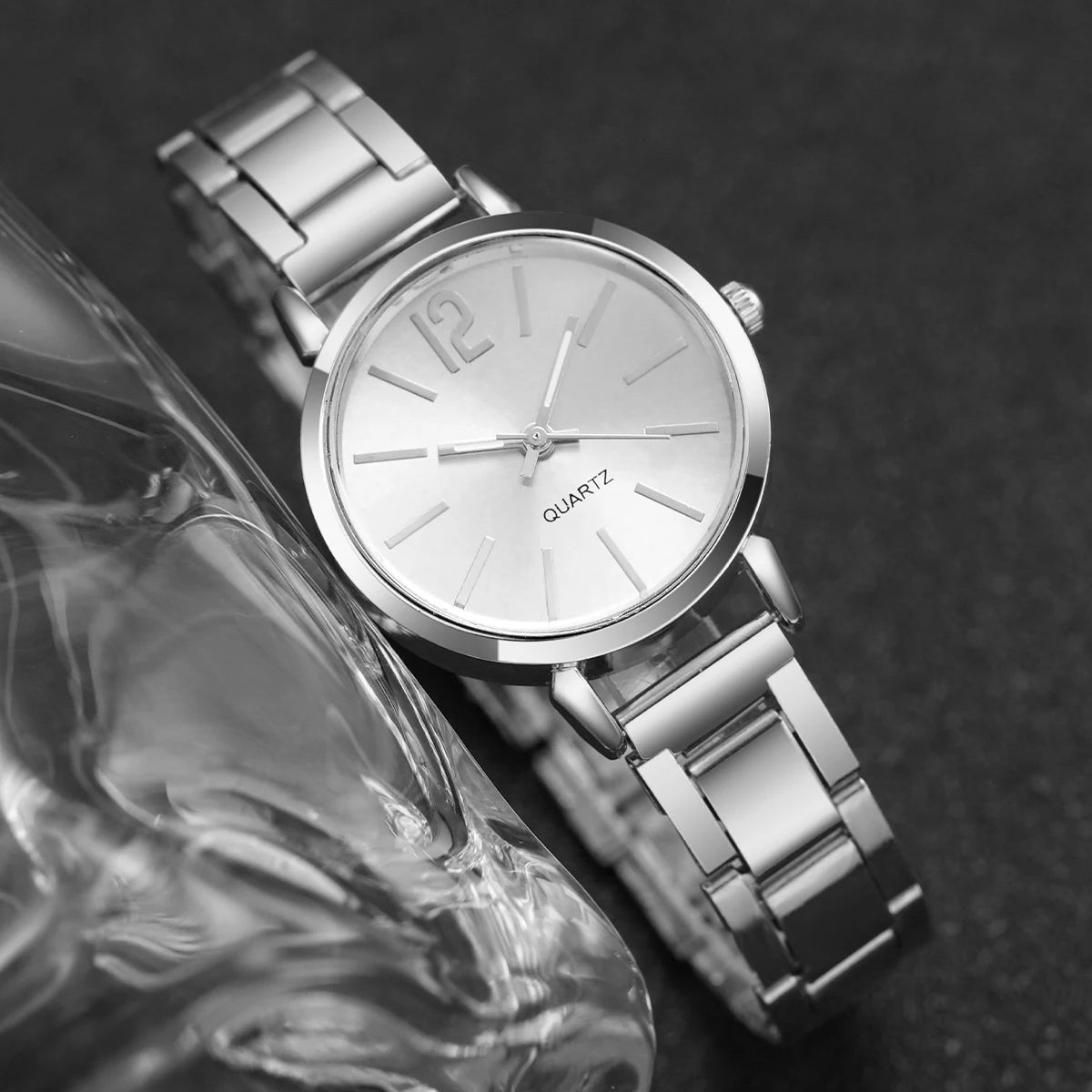 Women silver Quartz Watch