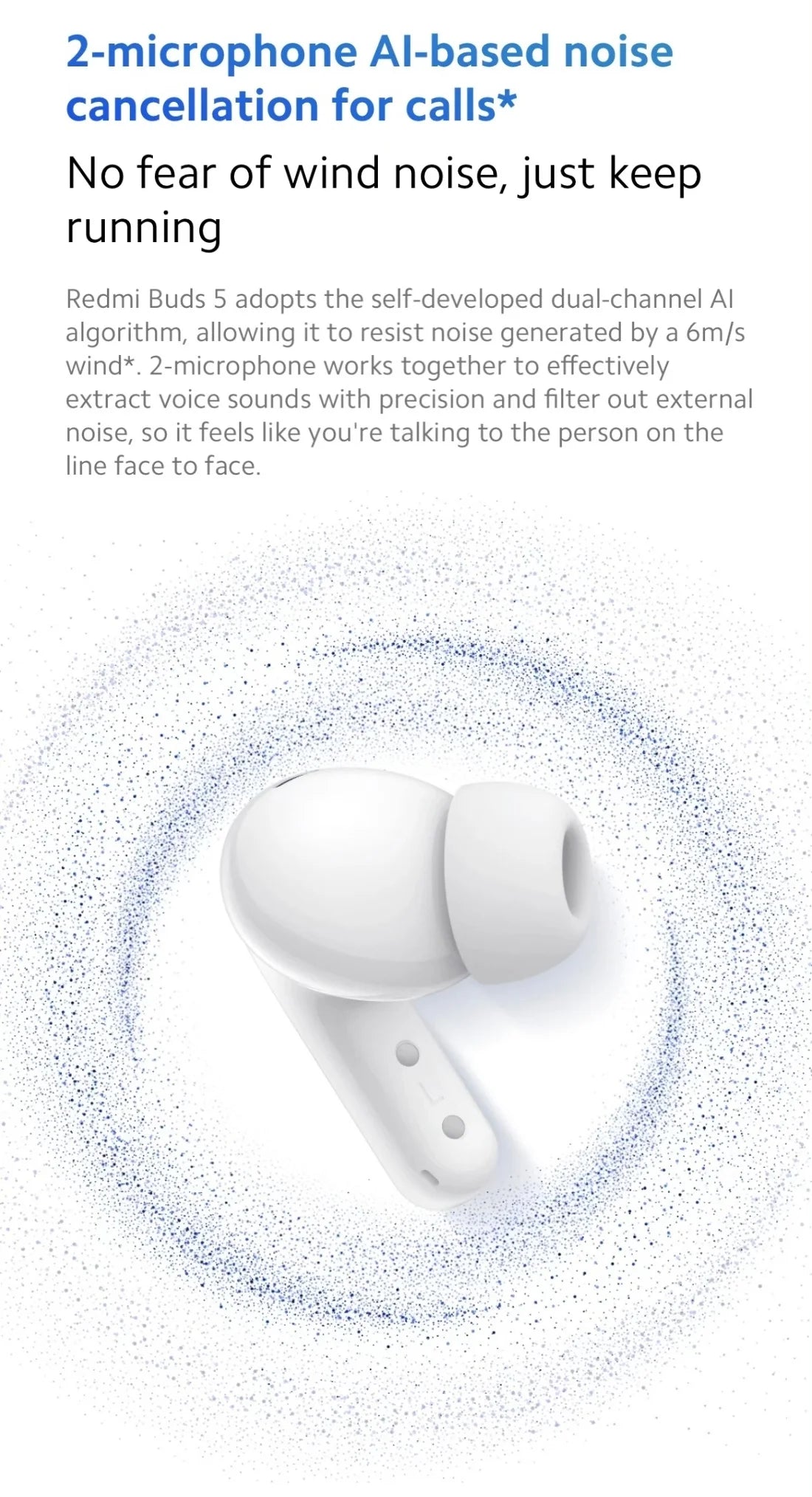 Xiaomi Redmi Buds 5 Earphone 46dB Active Noise Cancellation Bluetooth 5.3 TWS ANC Headset 40h Long Battery Life Touch Control