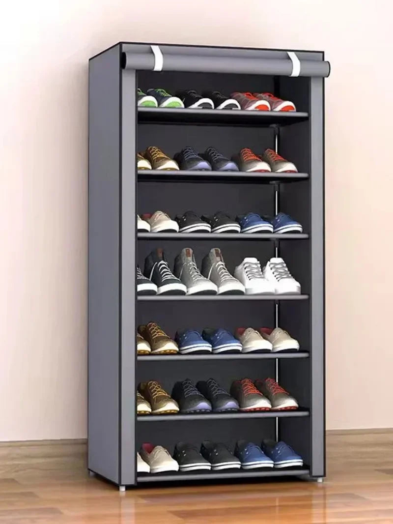 Dustproof Shoe Storage Rack Organizer Multilayer Nonwoven Shoes Storage Cabinet Home Hallway Space-saving Cabinets Shoe Shelf