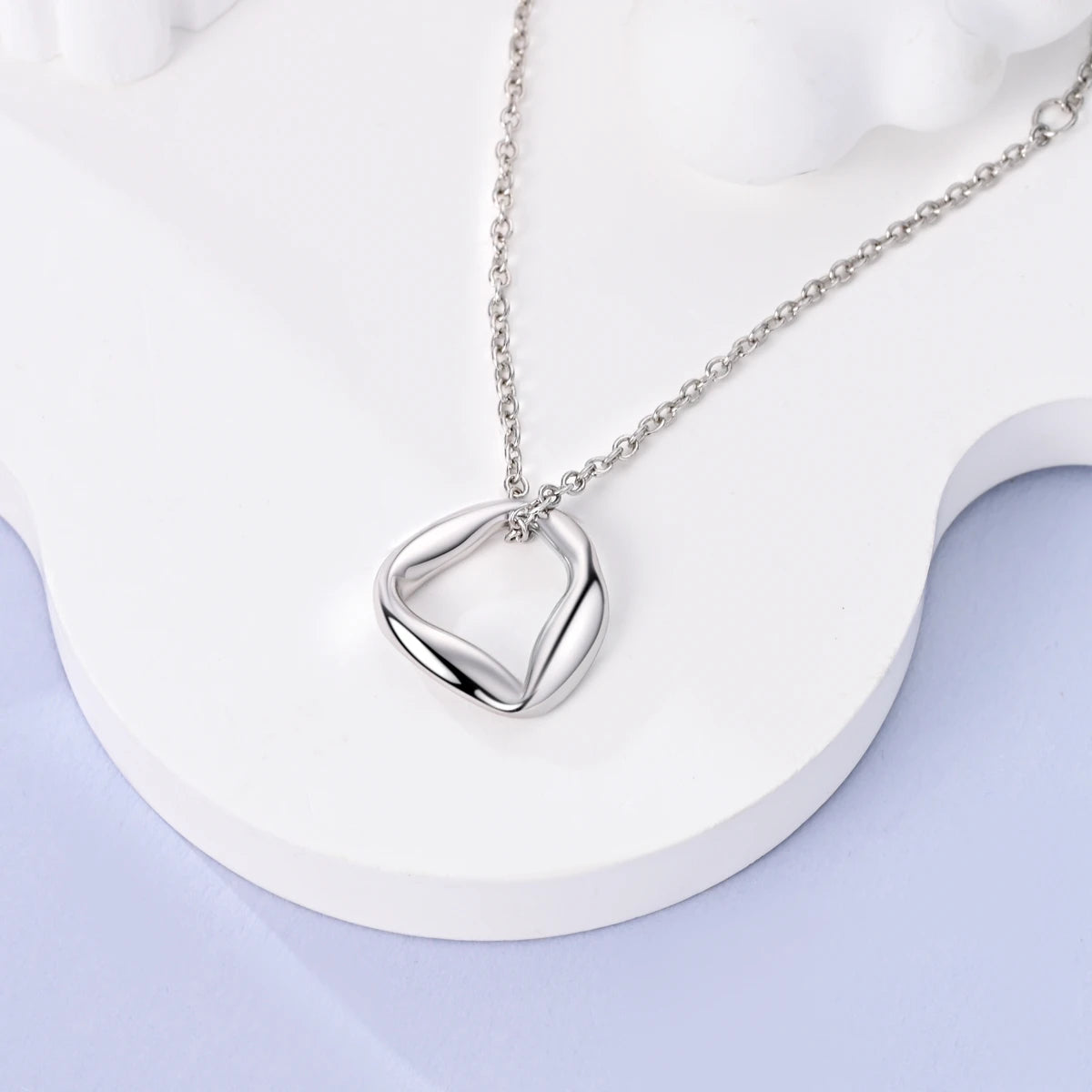 Original 925 Sterling Silver Necklace For Women Class Style Heart Shape Romantic Style High Quality Women Necklace Jewelry Gift