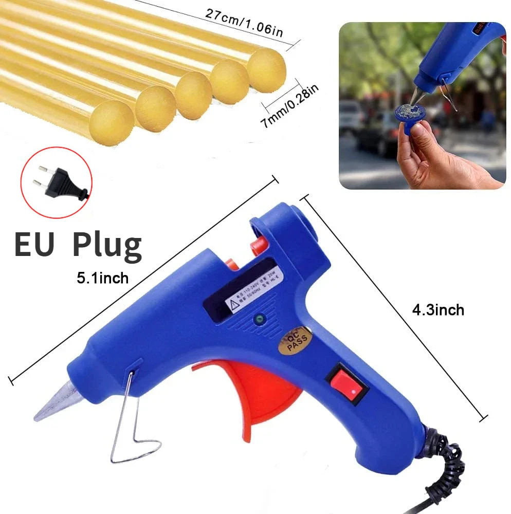 Car Dent Repair Tools EU Plug Glue Gun Paintless Dent Repair Kit Automotive Dent Remover Suction Auto Dent Puller Tool