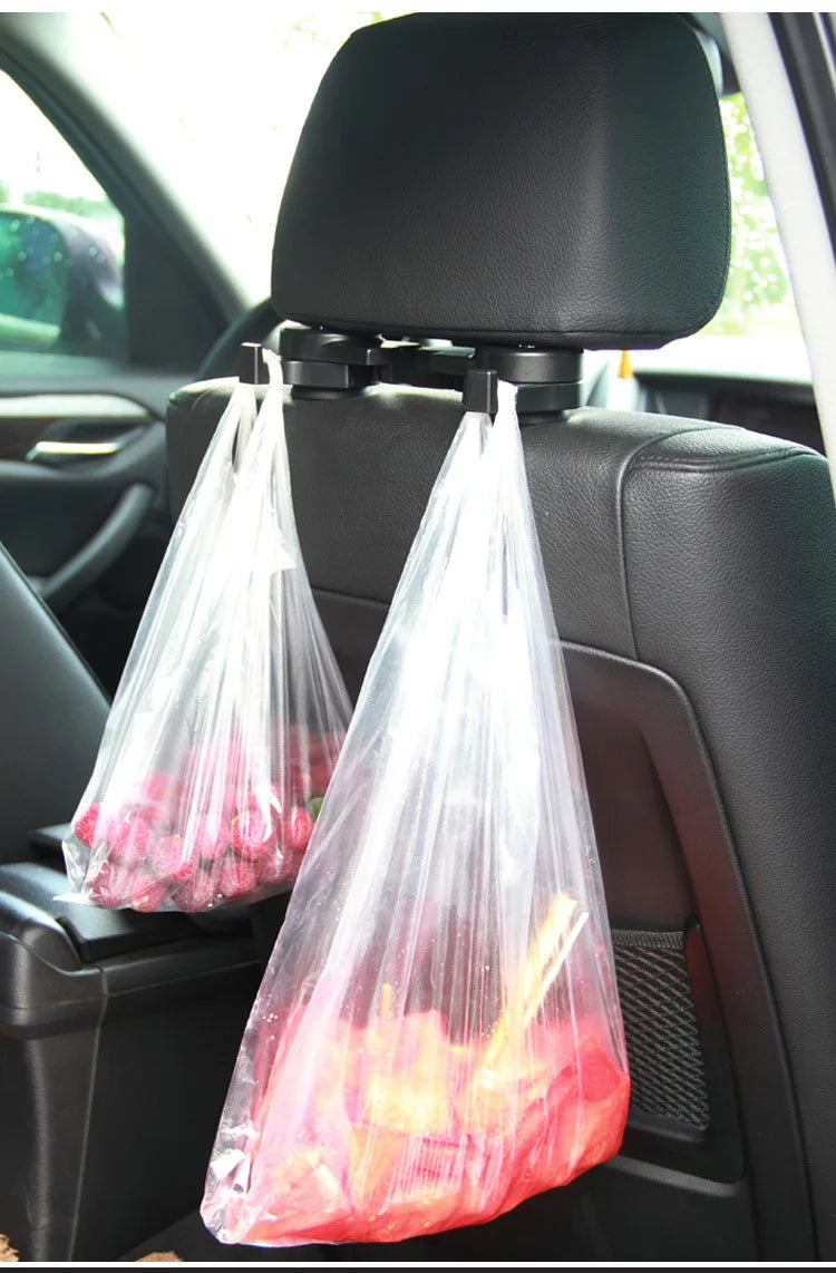 Portable Car Headrest Hook Seat Back Hanger for Bag Handbag Grocery Cloth Multifunction Clips Car Styling Car Stuff Purse Hanger