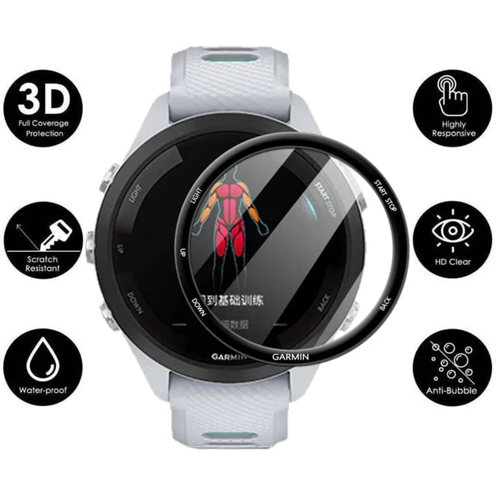 Full Protective Film For Garmin Forerunner 265 265S Fenix 7X 7S 7 Screen Protector Films Clear TPU Soft Cover 3D Soft Flexible