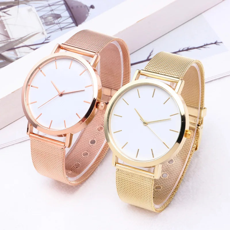 Fashion Women Watches Luxury Rose Gold Watch Ladies Quartz Wrist Watch Bracelet Set  Reloj Mujer Relogio Feminino zegarek damsk