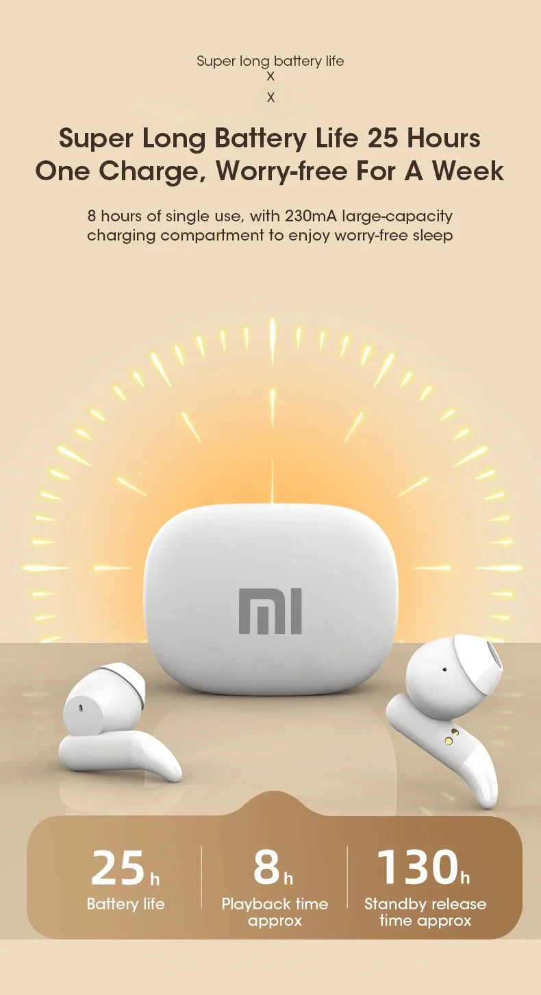 Xiaomi Mini Wireless Sleep Invisible Earbuds Bluetooth Gaming Sport Headphones HiFi Stereo Sound Music Headphones TWS Earphones