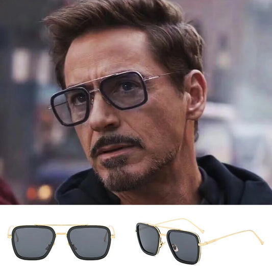 Tony Stark Glasses Men Women Sunglasses Iron man Eyewear Steampunk Sun Glasses Male Goggles